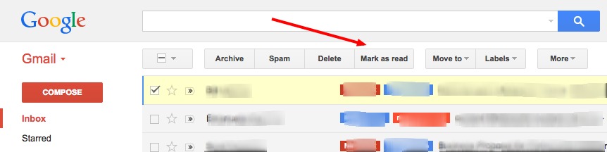 Gmail Mark As Read Button