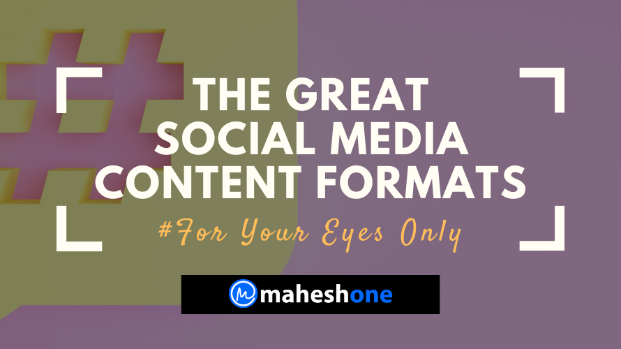 Social Media Content Formats