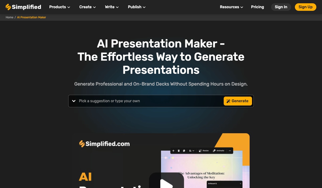 The Best AI Presentation Maker Tools • maheshone